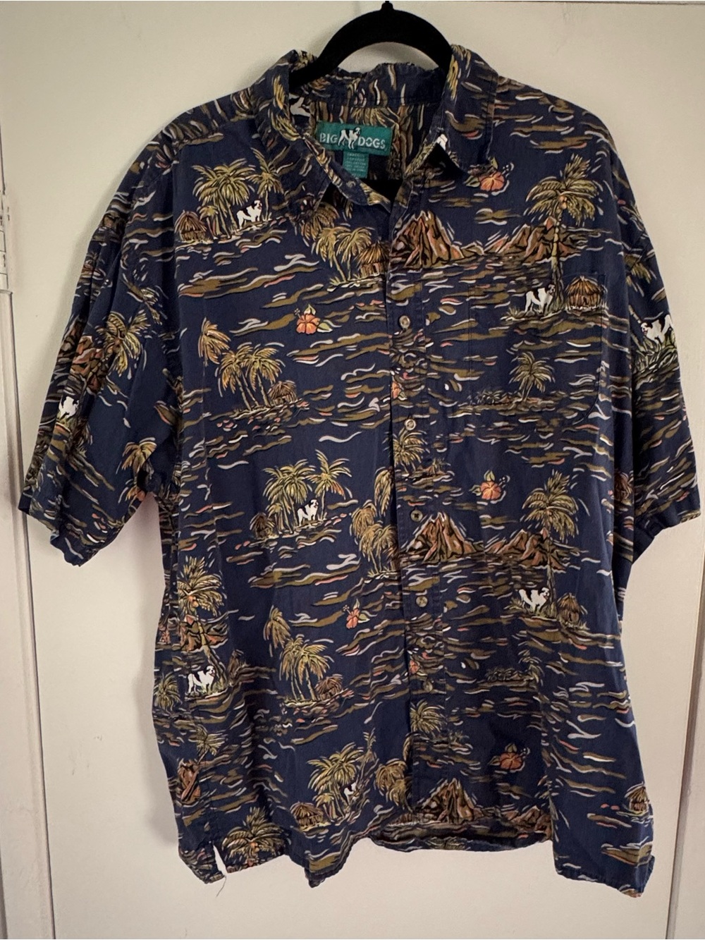 Big Dogs Hawaiian button-down short-sleeve shirt
